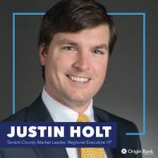 We're excited to share that after serving our organization for several  years in Fort Worth, Texas, Justin Holt has been promoted to Tarrant County  Market Leader, Regional Executive Vice President! In this