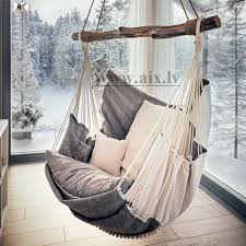 Hammock Chair White Gray Etsy Diy Hammock Chair Indoor Chairs Diy Hanging Chair