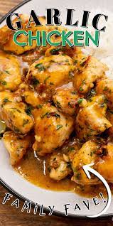 Garlic Chicken In 2021 Chicken Recipes Chicken Dinner Recipes Chicken Recipes Boneless