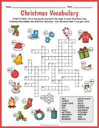 Find all your favorite christmas song titles, lyrics, and more in this fun word scramble featuring christmas carols. Christmas Vocabulary Image Crossword