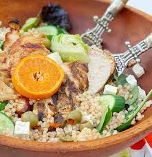 This mediterranean couscous salad is easy and healthy and ready in under 30 minutes! Israeli Couscous Salad With Mandarin Vinaigrette Sparkling Charm Entertaining Lifestyle Tips Recipes Crafts
