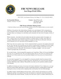 A listing of the fbi law enforcement bulletin's monthly online content from 2010 to present. Fbi Warns Of Online Dating Scams Sd Crime Stoppers