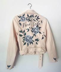 Bridal Accessories Leather Jacket Wedding Fashion Painted Leather Jacket