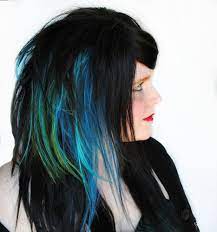 Summer Sale Dark Ocean Splash Wig Black Scene By Missvioletlace Via Etsy Dyed Hair Dyed Hair Pastel Rave Hair