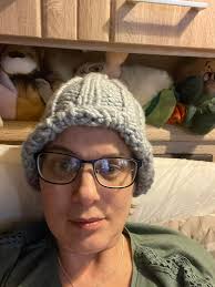 My very 1st hat I made with the loom I'm pretty happy with it