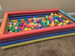 Diy Pool Noodle Ball Pit Kids Ball Pit Baby Play Areas Baby Playroom