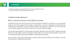 South africa, ghana, kenya, nigeria (new) and zimbabwe. Old Mutual Sa On Twitter Old Mutual S Statement In Reference To Macg S Podcast