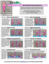 Stef S Full Body Resistance Bands Rv Workout Video Printable Included Resistancebands Resistance Band Crossfit Body Resistance Band Exercises