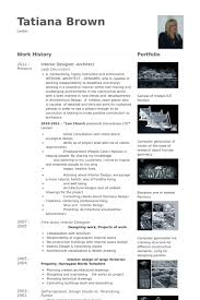 interior designer resume samples