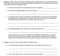 Student exploration polarity and intermolecular forces answer key pdf. Na Gizmo Warm Up Just Like In A Tug Of War Atoms Chegg Com