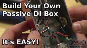 Also, it allows you to record a direct. Build Your Own Passive Di Box Video Included Next Gen Musical Ltd