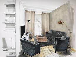 852 Likes 9 Comments Interiors Sketches Tihomirov Sketch On Instagra Interior Design Renderings Interior Design Presentation Interior Architecture Design
