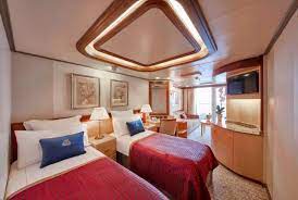 This is one of two q5 cabins and 3 penthouse suites which span the stern of deck 4. Cunard Queen Victoria Cruise Ship Luxury Holidays 2021