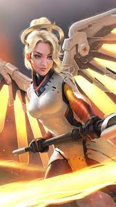 Find an image you like on wallpapertag.com and click on the blue download button below an image. Overwatch Mercy 750x1334 Iphone 8 7 6 6s Wallpaper Background Picture Image