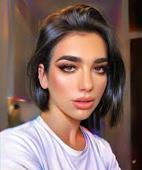 Sussing out which dark hair colours will suit your skin tone is no easy feat! Wallpaper Ya Ar Vurdem Juicy Lips Open Mouth White Shirt Brown Eyes Digital Art Portrait Display Pierced Ear Short Hair Digital Painting Dark Hair Women Looking At Viewer Artwork Fan Art