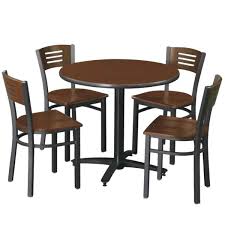 Bentwood chair as low as: All Arched Base Cafe Table With Four 3315b Cafe Chairs By Kfi Options Breakroom Furniture Worthington Direct