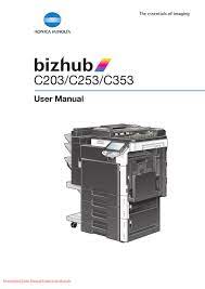 Konica minolta bizhub c203 printer driver, software download for microsoft windows and macintosh. Konica Minolta Bizhub C203 User Manual Pdf Download Manualslib