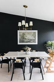 Black Accent Wall Ideas To Make A Bold Statement In Any Room Homelovr In 2020 Black And White Dining Room Black Dining Room Dining Room Colors