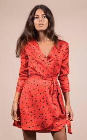 Marley Dress In Red Speckle Dancing Leopard Silkfred