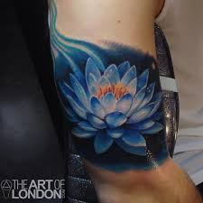 Blue Lotus Flower Tattoo By London Reese Tattoos Lotus Tattoo Design Blue Lotus Tattoo Flower Tattoo