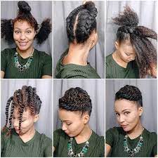 Voici Des Idees De Coiffures Simples A Realiser Pour Les Jours Ou Vous Manquez D Inspiration Natural Hair Updo Hair Styles Medium Length Hair Styles