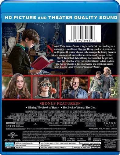 Amazon.com: The Book of Henry [Blu-ray] : Naomi Watts, Jaeden Lieberher,  Jacob Tremblay, Sarah Silverman, Lee Pace, Maddie Ziegler, Dean Norris,  Colin Trevorrow, Sidney Kimmel, Carla Hacken, Jenette Kahn, Adam Richman,  Gregg