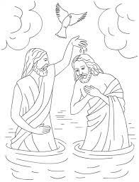 Celebrating saint feast days with kids. The Baptism Of Jesus In Jesus Love Me Colorig Page Coloring Page Color Luna
