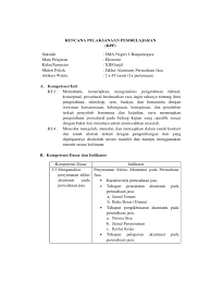 Menerapkan proses pencatatan transaksi ke dalam jurnal umum untuk perusahaan dagang waktu. Silabus Akuntansi Perusahaan Jasa Kelas X