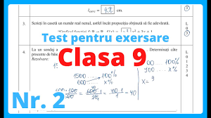 Teste de antrenament examen capacitate 2021. Test Nr 2 Pentru Exersare 2020 Clasa 9 Examen Md Youtube