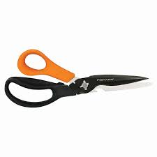 The most common way to sharpen the flat side of a blade is using a file. Multipurpose Garden Shears Fiskars
