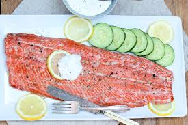For a casual dinner, it's hard to beat grilled corn as a side dish on a salmon dinner menu. Party Salmon The Fountain Avenue Kitchen