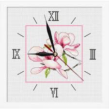 Creating cross stitch patterns from your own pictures is very easy with pic2pat. Cross Stitch Kit With Mouline And Beads Clock And Frame Clock With Magnolia Coricamo