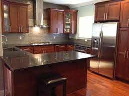 A Backsplash Is Used In Order To Protect The Wall From Splashes It Is Usually Installed Cherry Cabinets Kitchen Trendy Kitchen Backsplash Trendy Kitchen Tile