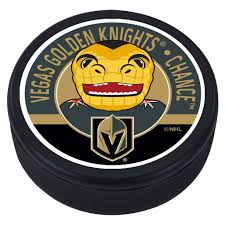 Every bleacher creature captures the essence of an icon and turns them into a friend. Vegas Golden Knights Chance Mascot Textured Puck Hhofecomm