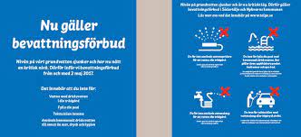 På grund av låga vattennivåer måste kommunen utfärda bevattningsförbud i ett antal orter. Cirkulation Va Tidskriften