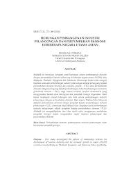 Perkataan ekopelancongan berasal dari perkataan ing. Pdf Hubungan Pembangunan Industri Pelancongan Dan Pertumbuhan Ekonomi Di Beberapa Negara Utama Asean
