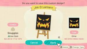 Animal Crossing New Horizons Acnh Jack O Lantern Halloween Pumpkin Pattern Animal Crossing Halloween Lamps Pumpkin Pattern