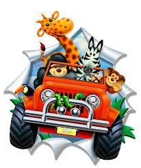 Jeep Breakout Mural Wallpaper Murals Your Way Animal Clipart Jungle Animals