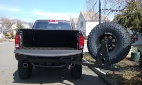 Trailer hitch mounted spare tire carrier. Hitchgate Accessory Plate Kit Spare Tire Truck Mods Truck Tyres