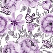 Blue floral watercolor texture pattern with flowers. Flower Watercolor Butterfly Images Free Vectors Stock Photos Psd