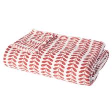 ️geeignet für waschmaschine & wäschetrockner. Tagesdecke Decke Warme Grosse Decke Weiches Material 125 X 150 Cm Rot Weiss Emako