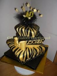 40th Black And Gold Cake Ideas Black And Gold 40th Birthday Cakes Black And Gold Cake 40th Birthday Cakes Zebra Print Cakes