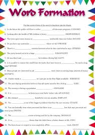 Word Formation English Esl Worksheets For Distance Learning And Physical Classrooms In 2020 Word Formation English Teaching Materials Learn English Words