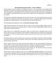 However, you should always check before using this method to make sure the hotel will not charge you any additional fee for such transactions. Best Hotel Reservation Online How To Make It By Howardjohnsonvallejo Com Issuu