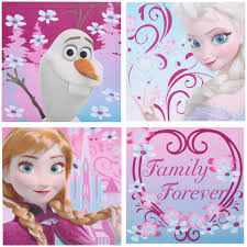 It doesn't get anymore frozen than this. Disney Frozen Canvas Wall Art 4 Pc Pack Walmart Com Walmart Com
