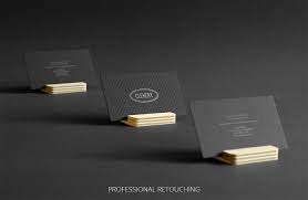 Black paper 14pt / 300gsm; Photorealistic Business Cards Mockup Black Edition On Behance
