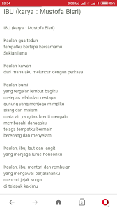 Puisi 'ibu indonesia' karya sukmawati soekarnoputri menuai kontroversi. Syair Puisi Ibu Karya Mustofa Bisri Kt Puisi