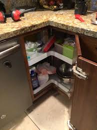 The kit includes 2 shelves, 1 post, mounting hardware and an installation template. Cabinet Renovation Portfolio Blackstone Design