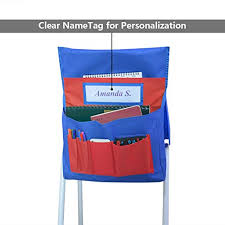 School Supplies Chairback Buddy Pocket Chart Classroom Chair