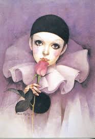 マリアンヌ ノート MIRANO のサイン 藤田ミラノさんです 2枚目のポストカードにはサインがありませんが藤田さんかなぁ🤔 このピエロ 、目にしたことがあるのでは？私のアイコンも藤田さん絵。 瞳に🌻が描かれているのが気に入ってます☺️ #昭和レトロ #昭和メルヘン #藤田 ...